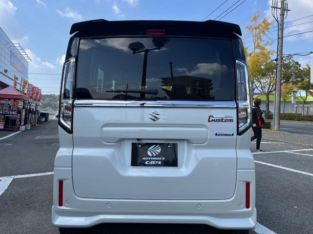 スペーシアカスタム ハイブリッドＸＳ　スズキコネクト対応スマートフオン連携メモリーナビゲーション９インチ　全方位モニター　ＬＥＤヘッド＆フオグ　スズキセーフテイーサポート　マット　バイザー　ＥＴＣ　ＴＶＫＩＴ（3枚目）