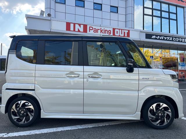 スペーシアカスタム ハイブリッドＸＳ　スズキコネクト対応スマートフオン連携メモリーナビゲーション９インチ　全方位モニター　ＬＥＤヘッド＆フオグ　スズキセーフテイーサポート　マット　バイザー　ＥＴＣ　ＴＶＫＩＴ（4枚目）