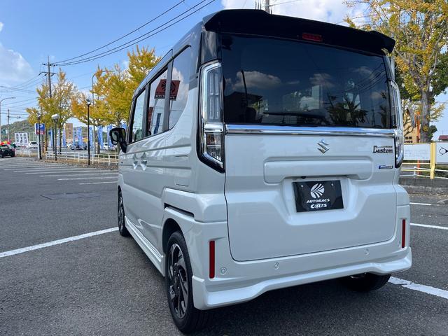 スペーシアカスタム ハイブリッドＸＳ　スズキコネクト対応スマートフオン連携メモリーナビゲーション９インチ　全方位モニター　ＬＥＤヘッド＆フオグ　スズキセーフテイーサポート　マット　バイザー　ＥＴＣ　ＴＶＫＩＴ（9枚目）