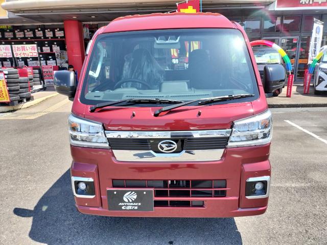 ハイゼットトラック ジャンボエクストラ　届出済未使用車　４ＷＤ　スマホ連携９型ディスプレイオーディオ　バックカメラ　ドラレコ　プロテクターパック　ワイドバイザー　フロアマット（2枚目）