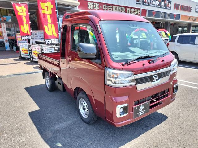 ハイゼットトラック ジャンボエクストラ　届出済未使用車　４ＷＤ　スマホ連携９型ディスプレイオーディオ　バックカメラ　ドラレコ　プロテクターパック　ワイドバイザー　フロアマット（6枚目）