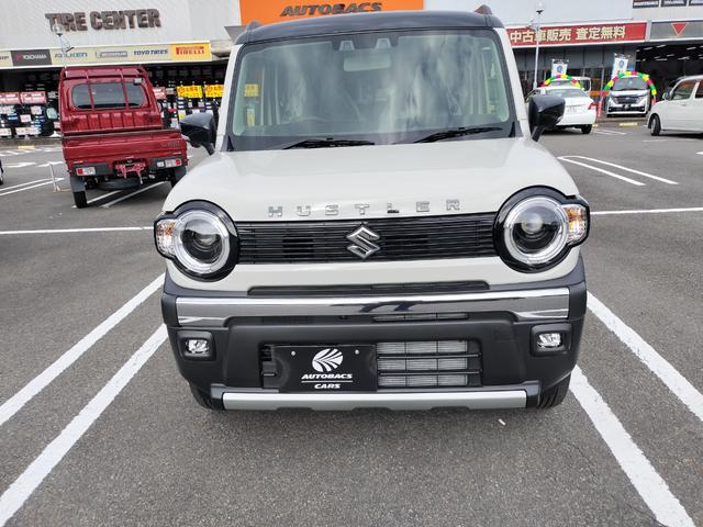 ハスラー タフワイルドターボ 届出済未使用車 全方位モニター付き9インチメモリーナビ スズキコネクト対応通信機装備車(3枚目)