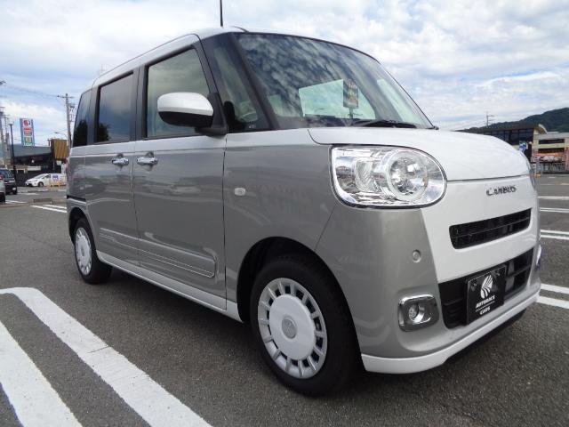 ムーヴキャンバス ストライプスGターボ LEDヘッド&フオグ ホットカップホルダー シートヒーター 両側パワスラ 9インチDPオーデイオ&スマートパノラマパーキング(4枚目)