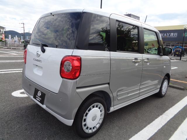 ムーヴキャンバス ストライプスGターボ LEDヘッド&フオグ ホットカップホルダー シートヒーター 両側パワスラ 9インチDPオーデイオ&スマートパノラマパーキング(6枚目)