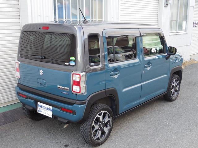 ハスラー ハイブリッドＸ　純正大画面ナビＴＶ　３６０°モニター　ドラレコ　ＥＴＣ２．０　ＬＥＤヘッドランプ　衝突軽減ブレーキ　後方ソナー　両前席シートヒーター　アイドルストップ　スマートキー　オフロードタイヤ　ツートンカラー（5枚目）