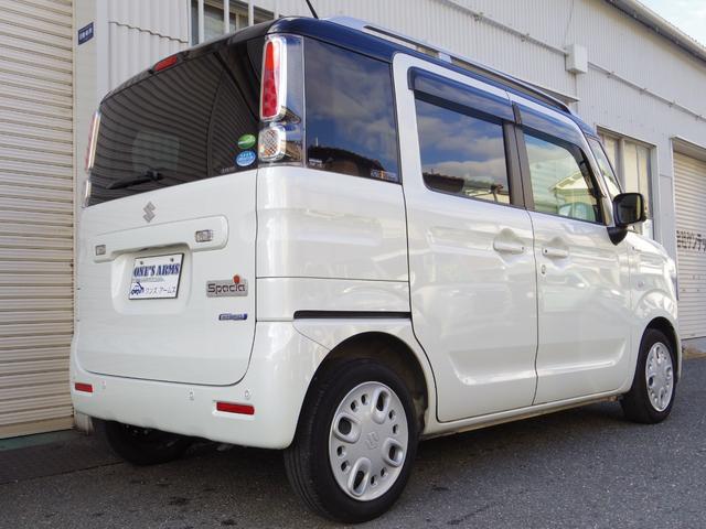 スペーシア ハイブリッドＸ　両側パワースライド　ドラレコ　ＥＴＣ　衝突軽減ブレーキ　後方障害物センサー　ディスプレイオーディオ　Ｂｌｕｅｔｏｏｔｈ　シートヒーター　スマートキー　アイドルストップ　ルーフレール　ツートーンＰＫＧ（5枚目）