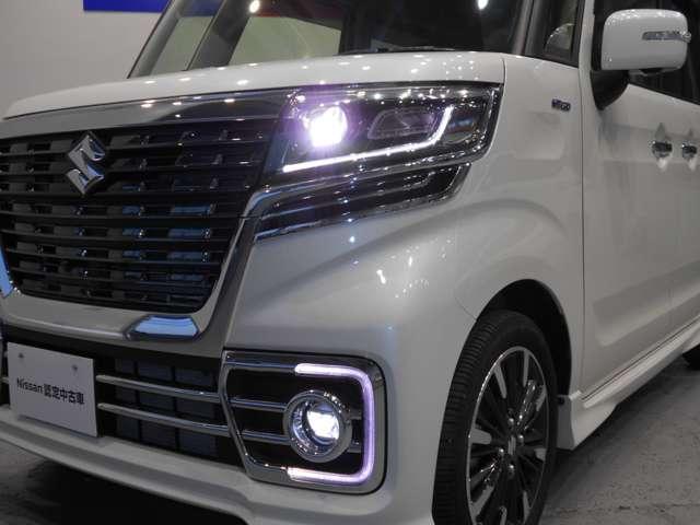660 カスタム ハイブリッド XS 緊急ブレーキ 踏み間違い防止 DVD再生可能メモリーナビ 全方位カメラ 両側電動スライド LEDライト オートライト シートヒーター エアロ ドラレコ ETC 15インチアルミ(13枚目)