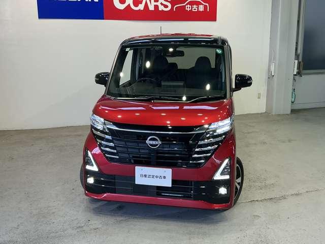 ルークス ハイウェイスター　Ｇターボ　６６０　ハイウェイスターＧターボ　元試乗車　衝突軽減ブレーキ　踏み間違い防止　メモリーナビ　アラウンドビューモニター　日産純正２ドライブレコーダー　ＥＴＣ２．０　片側電動スライドドア　禁煙車（3枚目）