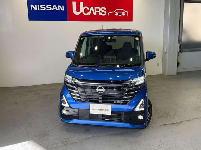 ルークス ハイウェイスター X 660 ハイウェイスターX 元試乗車 衝突軽減ブレーキ 踏み間違い防止アシスト メモリーナビ 全方位カメラ 日産純正前室内ドライブレコーダー ETC2.0 LEDライト ハイビームアシスト 禁煙車(3枚目)