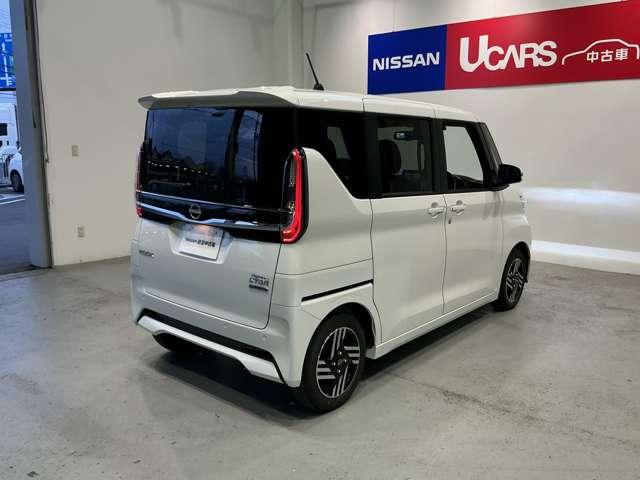 ルークス ６６０　ハイウェイスターＸ　元試乗車　衝突軽減ブレーキ　アイスト　衝突被害軽減ブレ－キ　マルチビューカメラ　車線逸脱警報装置　禁煙　ＥＴＣ　ＬＥＤ　スマートキー　パワーウィンドウ　ワンオーナー　カーテンエアバック　ドライブレコーダー　ナビＴＶ　バックカメラ（2枚目）