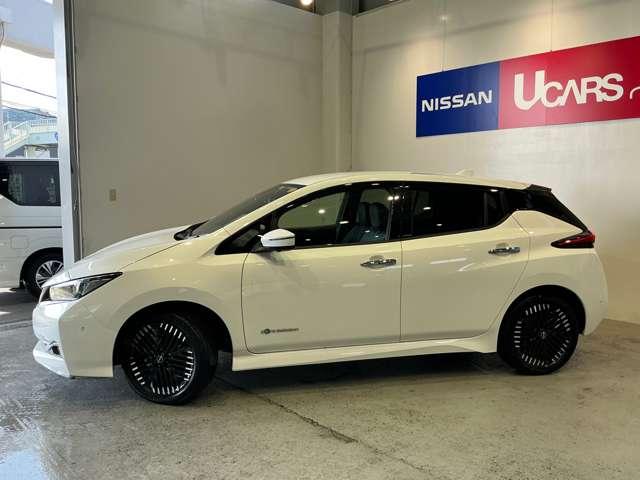 リーフ e+ G メーカーナビ アラウンドビューモニター インテリジェントアラウンドビューモニター 黒革シート LEDヘッド インテリジェントキー レーダークルコン ドライブレコーダー 車線逸脱 メモリーナビ ETC パーキングアシスト 1オーナー 記録簿(50枚目)