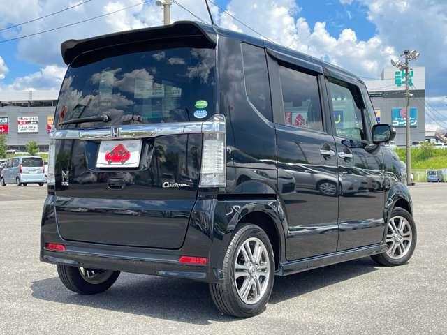 Ｎ－ＢＯＸカスタム Ｇ・Ｌパッケージ　禁煙車／ギャザーズメモリーナビ／ＤＴＶ／バックカメラ／ＨＩＤヘッドライト／スマートキー／ＥＴＣ／パワースライドドア／純正１４インチアルミ／純正エアロパーツ／ウィンカーミラー／ドライブレコーダー／（5枚目）