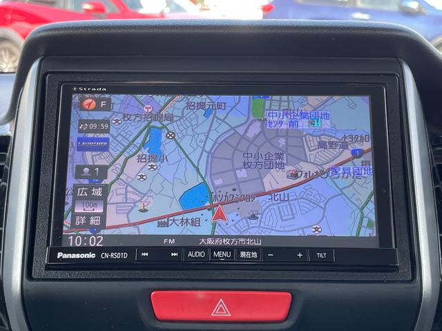 Ｎ－ＢＯＸカスタム Ｇ・Ａパッケージ　禁煙車／ＣＴＢＡ（衝突被害軽減ブレーキ）／パワースライドドア／ストラーダナビ／ＢＴオーディオ／スマートキー／ディスチャージ／ＥＴＣ／純正１４インチアルミ／ベンチシート／純正１４インチアルミ（6枚目）