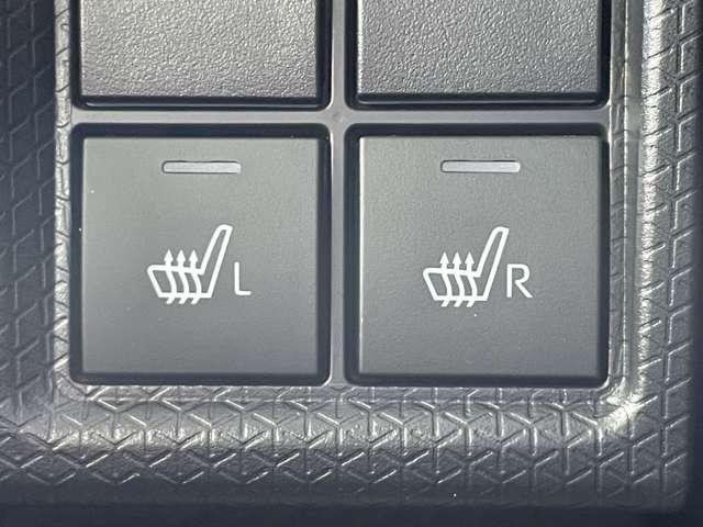 「前席シートヒーター」　シートの座面を温めるヒーターを運転席と助手席に装備♪
