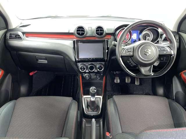 スイフトスポーツ ベースグレード 6MT 5MT/セーフティサポート/アダブティブクルーズコントロール/全方位モニター/フルセグ付純正8インチナビ/DVD再生可/Bluetooth/BSM/ブラックルーフ/純正17AW/LEDヘッドランプ/(6枚目)