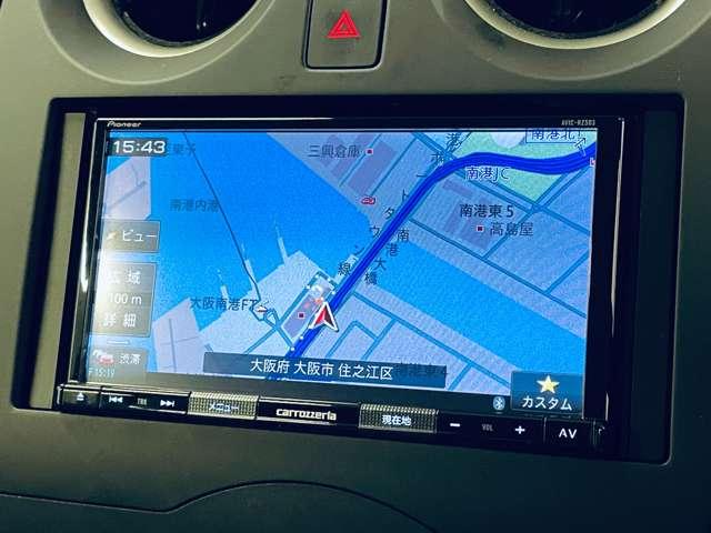 ノート Ｘ　禁煙車／エマージェンシーブレーキ／アラウンドビューモニター／ワンセグ付カロッツェリアナビ／ＤＶＤ再生可／Ｂｌｕｅｔｏｏｔｈ対応／アイドリングストップ／インテリジェントキー／オートライト／ＥＴＣ／（9枚目）