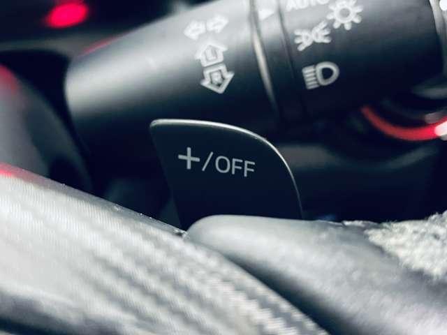 「パドルシフト」　マニュアルシフトのような変速が簡単にできます！