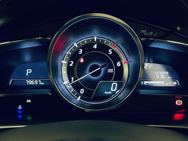 「メーター」視認性の良いメーター類です。入庫時の走行距離を表示しています。