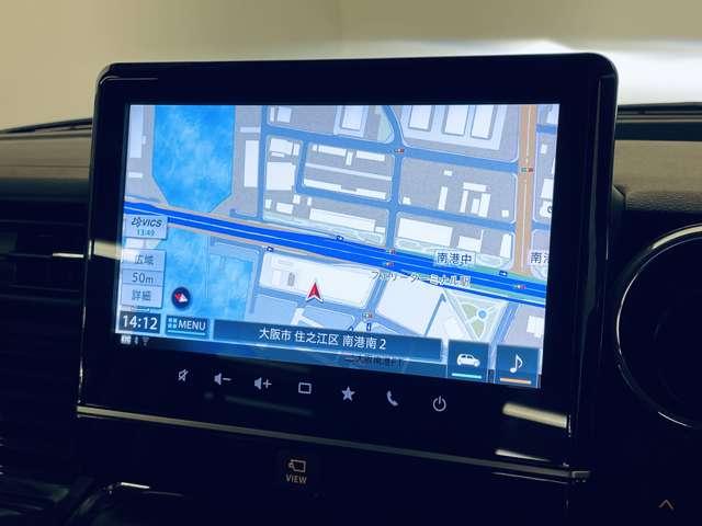 スペーシアカスタム ハイブリッドＸＳターボ　ワンオーナー　禁煙車　スズキセーフティサポート　両側電動スライドドア　純正ナビ　フルセグＴＶ　全方位モイター　ＥＴＣ　純正１５インチアルミホイール　ハーフレザーシート　キーレスプッシュスタート（10枚目）