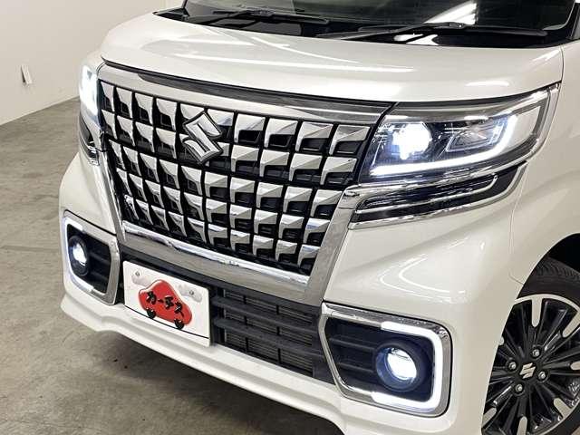 スペーシアカスタム ハイブリッドＸＳターボ　ワンオーナー　禁煙車　スズキセーフティサポート　両側電動スライドドア　純正ナビ　フルセグＴＶ　全方位モイター　ＥＴＣ　純正１５インチアルミホイール　ハーフレザーシート　キーレスプッシュスタート（30枚目）