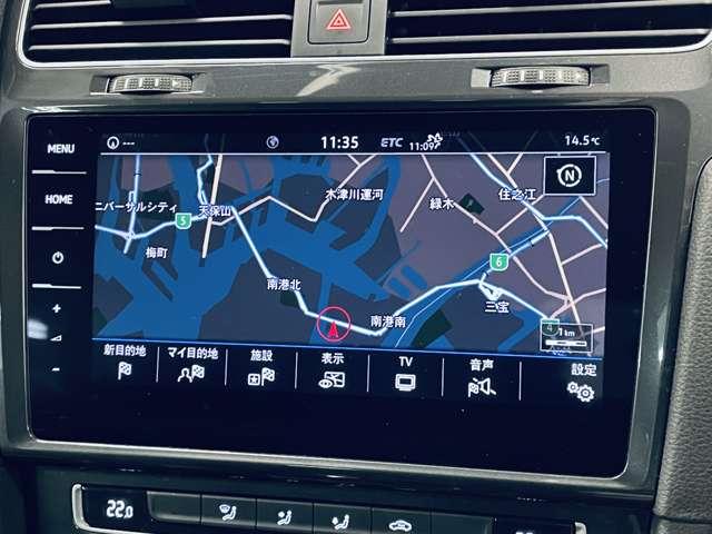 ゴルフ ＴＳＩコンフォートライン　フルセグ付ＤＩＳＣＯＶＥＲ－ＰＲＯ！走行中ＴＶ／ＤＶＤ視聴可！ＢＴ！バックカメラ！プリクラッシュブレーキ！レーンアシスト！スタート／ストップ！純正１７インチＡＷ！革巻ステアリング！禁煙車！（9枚目）