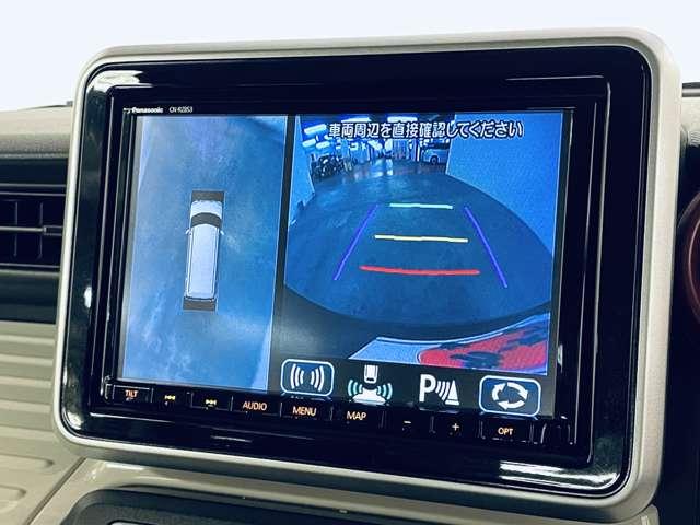 スペーシア ハイブリッドＸ　ワンオーナー　禁煙車　デュアルセンサーブレーキサポート　両側電動スライドドア　Ｂｌｕｅｔｏｏｔｈ対応８型ナビ　全方位モニター　アルミホイール　運転席シートヒーター　ＥＴＣ　ヘッドアップディスプレイ（10枚目）