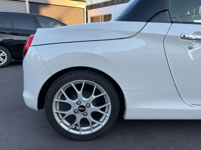 コペン 20thアニバーサリーエディション 限定1000台・20th Anniversary専用装備・SDナビ・バックカメラ・カロ製スピーカー・マフラー・MOMOステアリング・シートヒーター・BBS製アルミホイール・ETC・電動開閉ルーフ(37枚目)