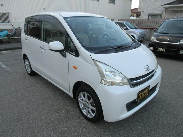 ムーヴ Xリミテッド 衝突安全ボディ アイドリングストップ ハロゲンヘッドライト オートエアコン スマートキー 純正ワンセグTVナビ バックカメラ 純正14インチアルミホイール パールホワイト ベンチシート 2WD 660(3枚目)