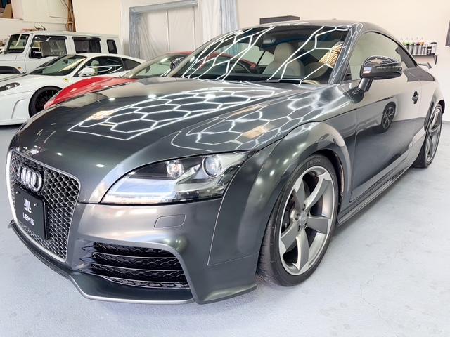 ＴＴ ＲＳプラスクーペ ベースグレード　後期最終型クワトロ４ＷＤターボＫＷ車高調４ＰＯＤ専用キャリパーリアウィング専用１９インチＡＷ白革シートＣＴＳチャージパイプカーボンエンジンカバーパドルシフト純正ナビ地デジＴＶバックカメラクルコン（2枚目）