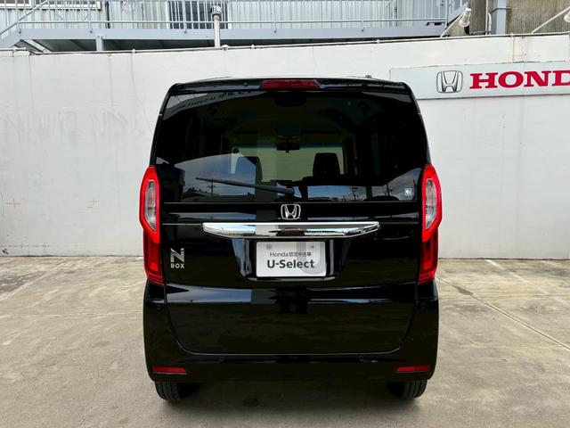 N-BOX L ACCフルセグナLEDヘッドRカメラETC左リアパワスラ電制Pオートブレーキホールド運転席助手席シートヒーターパーキングセンサーBTミュージックラックCDDVD再生USBシートバックテーブルスマキー(5枚目)