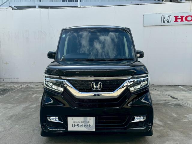 Ｎ－ＢＯＸカスタム Ｇ・Ｌホンダセンシング　ＡＣＣ社外フルセグナビＬＥＤヘッドＲカメラ左リアパワスラＥＴＣサイドカーテンエアバッグ前方ドラレコ純正アルミオートエアコンＢＴスマキー（3枚目）