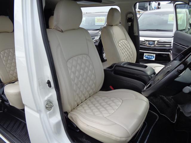 ハイエースバン スーパーGL ダークプライム ディーゼル・後席モニター・社外ナビ・バックモニター・前後ドライブレコーダー・レーザー・ETC・リアベット仕様・社外シートカバー・(14枚目)