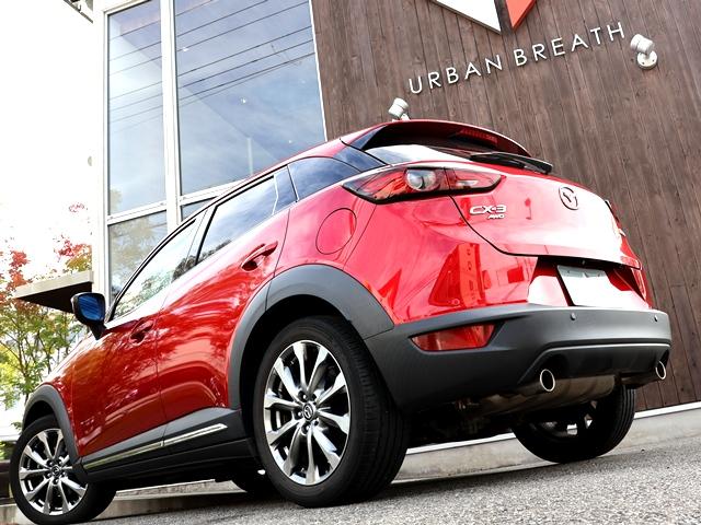 CX-3 20S エクスクルーシブモッズ 4WD 禁煙車 革 BOSE 純正SDナビ アラウンドビューモニター B/S/Fカメラ LEDオートライト 全車速ACC 衝突軽減ブレーキ 障害物センサー HUD BSM ドラレコ スマートキー(10枚目)