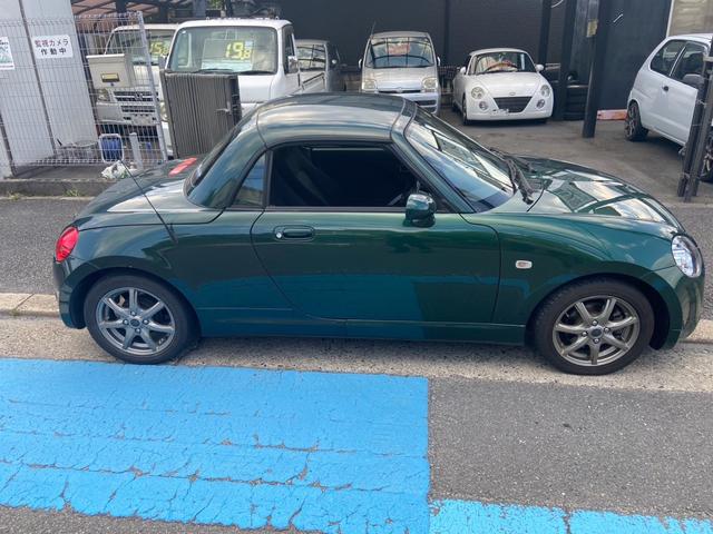 コペン アクティブトップ　ＡＴ　ストラーダＨＤＤナビ　ＥＴＣ　バックカメラ　Ｗエアバック　キーレス　アルミホイール　ターボ　オープンカー　グリーンメタリックカラー（4枚目）