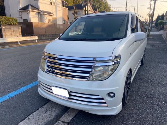 エルグランド ライダー　純正フルエアロ　１９インチアルミ　マフラー　ブリッツ車高調　地デジＴＶ　ＥＴＣ　Ｗサンルーフ（3枚目）