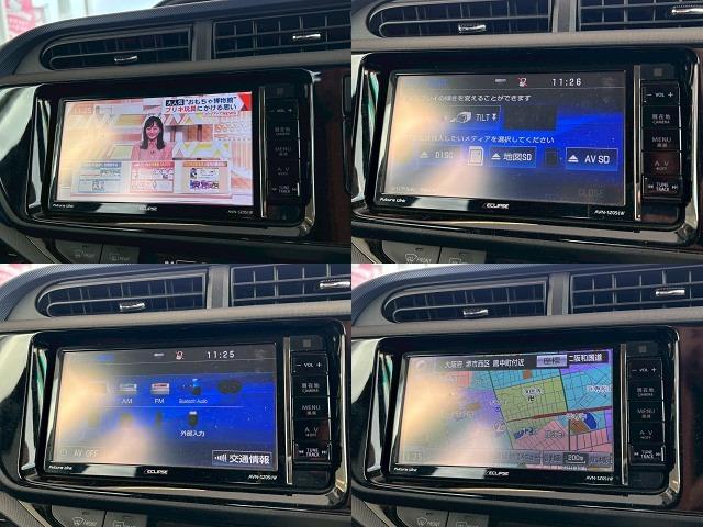 アクア Ｓ　禁煙　ナビ／ＡＶＮ－ＳＺ０５ｉＷ　フルセグＴＶ　プッシュスタート　電格ミラー　ＥＴＣ　スマートキー（6枚目）