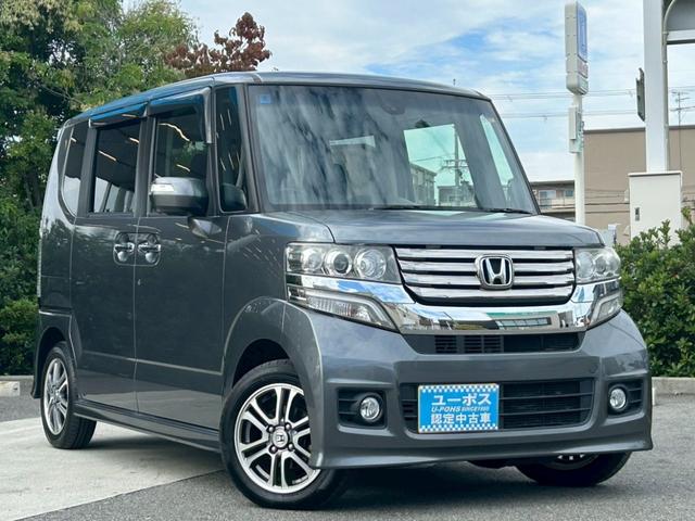 N-BOX+カスタム G・ターボAパッケージ 禁煙 純正ナビ/VXM-145VFi フルセグテレビ バックカメラ 両側パワースライドドア クルーズコントロール パドルシフト ETC 電格ミラー スマートキー プッシュスタート 14インチアルミ(8枚目)