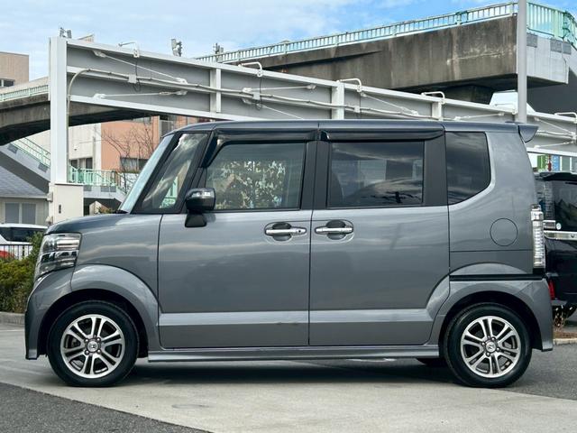 N-BOX+カスタム G・ターボAパッケージ 禁煙 純正ナビ/VXM-145VFi フルセグテレビ バックカメラ 両側パワースライドドア クルーズコントロール パドルシフト ETC 電格ミラー スマートキー プッシュスタート 14インチアルミ(10枚目)