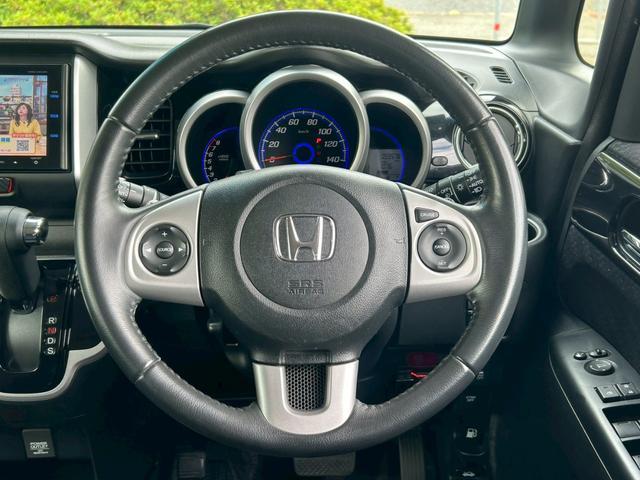 N-BOX+カスタム G・ターボAパッケージ 禁煙 純正ナビ/VXM-145VFi フルセグテレビ バックカメラ 両側パワースライドドア クルーズコントロール パドルシフト ETC 電格ミラー スマートキー プッシュスタート 14インチアルミ(16枚目)