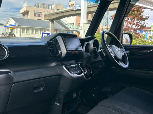 N-BOX+カスタム G・ターボAパッケージ 禁煙 純正ナビ/VXM-145VFi フルセグテレビ バックカメラ 両側パワースライドドア クルーズコントロール パドルシフト ETC 電格ミラー スマートキー プッシュスタート 14インチアルミ(42枚目)