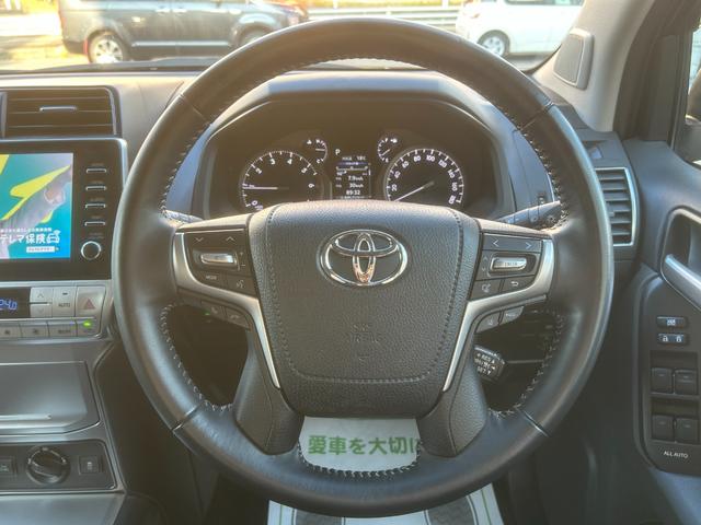 ランドクルーザープラド ＴＸ　Ｌパッケージ　マットブラックエディション　１オーナー／メーカーＯＰ（ムーンルーフ／ＢＳＭ・ＲＣＴＡ付ディスプレイオーディオ／Ｔコネクトナビキット）／ヒッチメンバー／デジタルインナー／全周囲カメラ／地デジ／ドラレコ／ルーフレール／スマキー２個（46枚目）