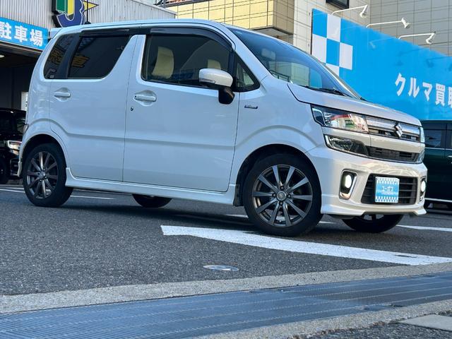ワゴンＲ ハイブリッドＦＺ　ユーザー買取／メーカーＯＰ（セーフティサポート／全方位モニター付きメモリーナビげーション）ＬＥＤヘッド／スマートキー２個／ヘッドアップディスプレイ／革調シートカバー／外１５ＡＷ（14枚目）
