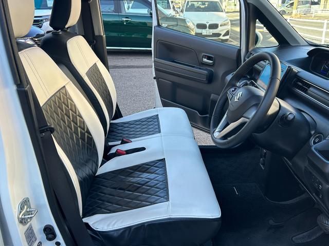 ワゴンＲ ハイブリッドＦＺ　ユーザー買取／メーカーＯＰ（セーフティサポート／全方位モニター付きメモリーナビげーション）ＬＥＤヘッド／スマートキー２個／ヘッドアップディスプレイ／革調シートカバー／外１５ＡＷ（21枚目）