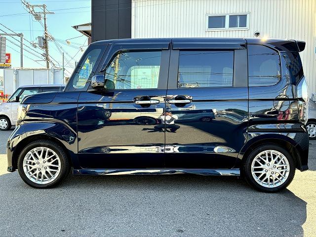 N-BOXカスタム Lターボ 社外SDナビ・バックカメラ・両面パワースライドドア・スマートキー・シートヒーター・衝突軽減システム・レーダークルーズ・レーンキーピング・コンビシート・フルセグTV・純正15インチアルミホイール・(35枚目)