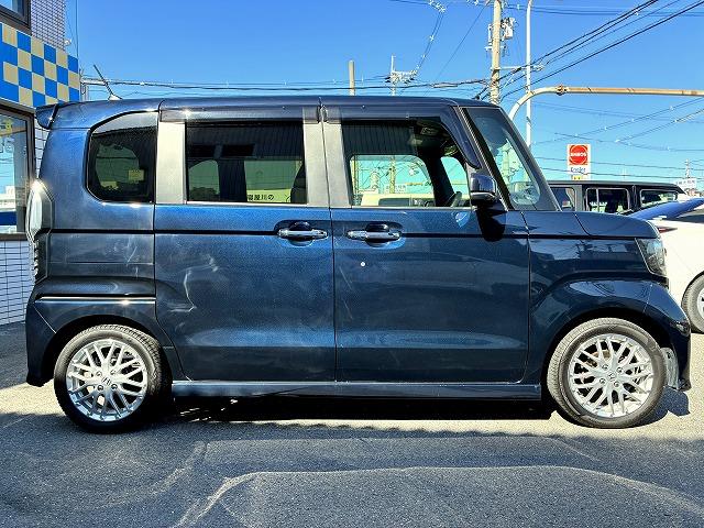 N-BOXカスタム Lターボ 社外SDナビ・バックカメラ・両面パワースライドドア・スマートキー・シートヒーター・衝突軽減システム・レーダークルーズ・レーンキーピング・コンビシート・フルセグTV・純正15インチアルミホイール・(36枚目)