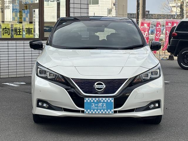 リーフ G ワンオーナー・純正ナビ・全周囲モニター・デジタルインナ-ミラ-・BSM・パーキングアシスト・プロパイロット・スマートキー2本・ETC・ルーフラックツートン色・バックカメラ・取扱説明書有・充電ケーブル(6枚目)