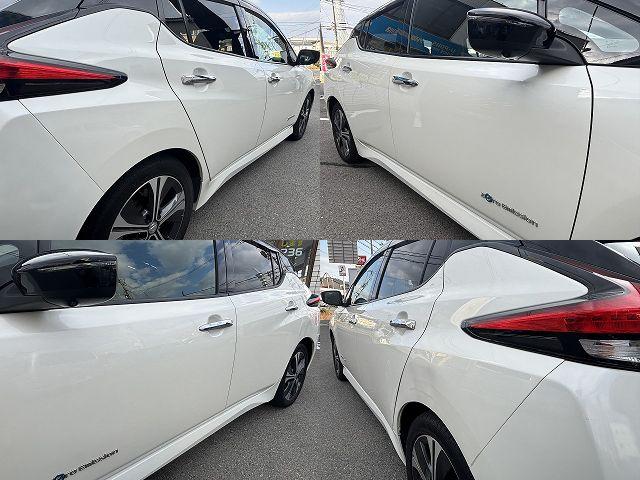 リーフ G ワンオーナー・純正ナビ・全周囲モニター・デジタルインナ-ミラ-・BSM・パーキングアシスト・プロパイロット・スマートキー2本・ETC・ルーフラックツートン色・バックカメラ・取扱説明書有・充電ケーブル(12枚目)