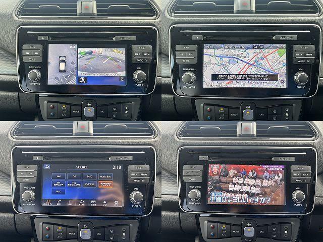 リーフ G ワンオーナー・純正ナビ・全周囲モニター・デジタルインナ-ミラ-・BSM・パーキングアシスト・プロパイロット・スマートキー2本・ETC・ルーフラックツートン色・バックカメラ・取扱説明書有・充電ケーブル(14枚目)