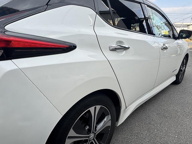 リーフ G ワンオーナー・純正ナビ・全周囲モニター・デジタルインナ-ミラ-・BSM・パーキングアシスト・プロパイロット・スマートキー2本・ETC・ルーフラックツートン色・バックカメラ・取扱説明書有・充電ケーブル(51枚目)