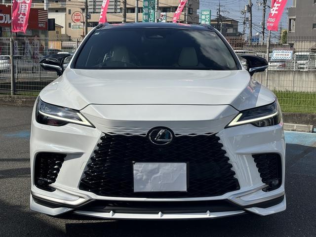 RX RX350 Fスポーツ TRDエアロ/マフラ-/Rスポイラ- パノラマルーフ 黒ルーフレ-ル オレンジキャリパ- Dインナ-ミラ- LEDライト 白/黒コンビスポ-ツシ-ト 後席電動格納シート プリクラッシュ BSM HUD(6枚目)